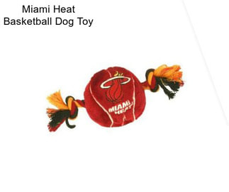 Miami Heat Basketball Dog Toy