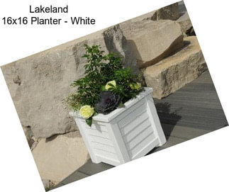 Lakeland 16x16 Planter - White