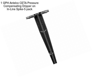 1 GPH Antelco CETA Pressure Compensating Dripper on In-Line Spike-5 pack