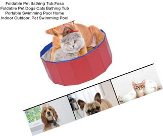 Foldable Pet Bathing Tub,Fosa Foldable Pet Dogs Cats Bathing Tub Portable Swimming Pool Home Indoor Outdoor, Pet Swimming Pool