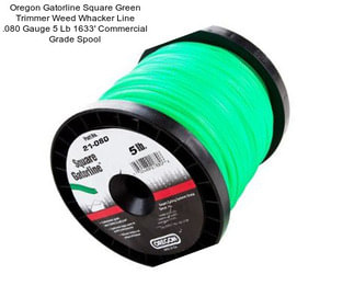 Oregon Gatorline Square Green Trimmer Weed Whacker Line .080\