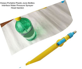 Heepo Portable Plastic Juice Bottles Interface Water Pressure Sprayer Head Garden