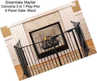 Dreambaby Mayfair Converta 3 in 1 Play-Pen 6 Panel Gate- Black