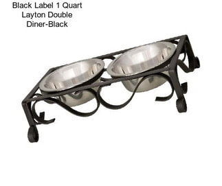 Black Label 1 Quart Layton Double Diner-Black