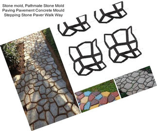 Stone mold, Pathmate Stone Mold Paving Pavement Concrete Mould Stepping Stone Paver Walk Way