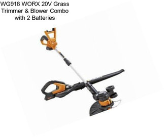 WG918 WORX 20V Grass Trimmer & Blower Combo with 2 Batteries