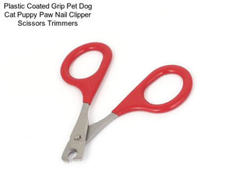 Plastic Coated Grip Pet Dog Cat Puppy Paw Nail Clipper Scissors Trimmers