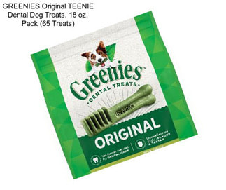 GREENIES Original TEENIE Dental Dog Treats, 18 oz. Pack (65 Treats)