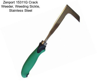 Zenport 15311G Crack Weeder, Weeding Sickle, Stainless Steel