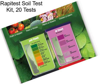 Rapitest Soil Test Kit, 20 Tests