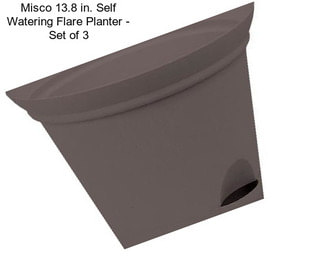 Misco 13.8 in. Self Watering Flare Planter - Set of 3