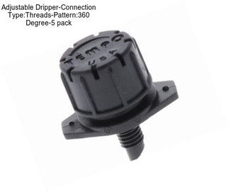 Adjustable Dripper-Connection Type:Threads-Pattern:360 Degree-5 pack