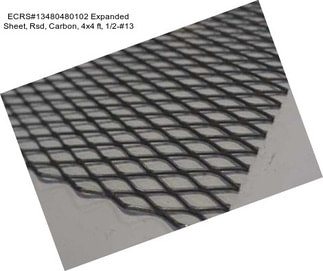 ECRS#13480480102 Expanded Sheet, Rsd, Carbon, 4x4 ft, 1/2-#13