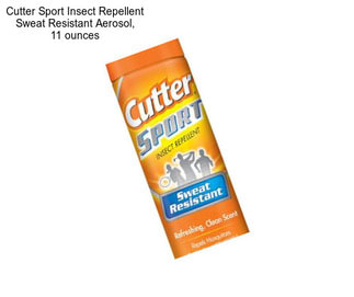 Cutter Sport Insect Repellent Sweat Resistant Aerosol, 11 ounces