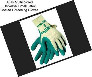 Atlas Multicolored Universal Small Latex Coated Gardening Gloves