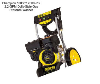 Champion 100382 2600-PSI 2.2-GPM Dolly-Style Gas Pressure Washer