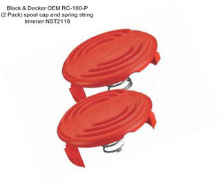 Black & Decker OEM RC-100-P (2 Pack) spool cap and spring string trimmer NST2118