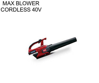 MAX BLOWER CORDLESS 40V
