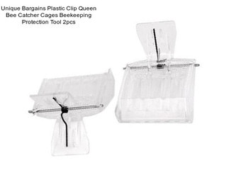 Unique Bargains Plastic Clip Queen Bee Catcher Cages Beekeeping Protection Tool 2pcs