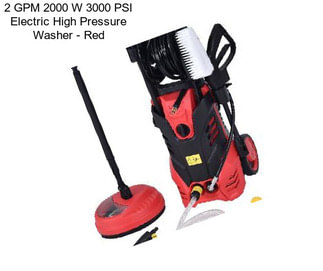 2 GPM 2000 W 3000 PSI Electric High Pressure Washer - Red