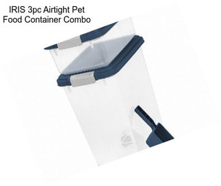 IRIS 3pc Airtight Pet Food Container Combo