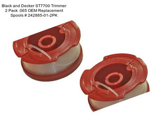 Black and Decker ST7700 Trimmer 2 Pack .065 OEM Replacement Spools # 242885-01-2PK