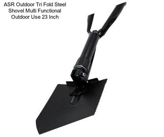 ASR Outdoor Tri Fold Steel Shovel Multi Functional Outdoor Use 23 Inch