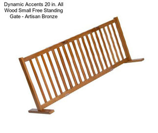 Dynamic Accents 20 in. All Wood Small Free Standing Gate - Artisan Bronze