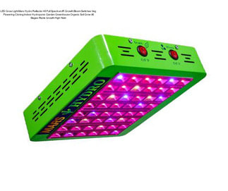 LED Grow Light Mars Hydro Reflector 48 Full Spectrum IR Growth Bloom Switches Veg Flowering Cloning Indoor Hydroponic Garden Greenhouse Organic Soil Grow All Stages Plants Growth High Yield