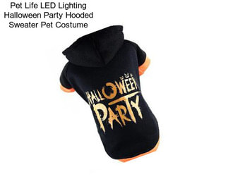 Pet Life LED Lighting Halloween Party Hooded Sweater Pet Costume