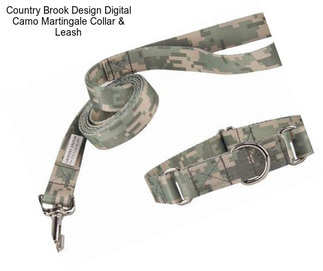 Country Brook Design Digital Camo Martingale Collar & Leash