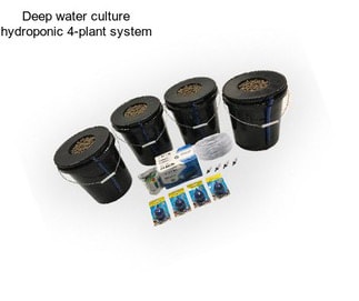 Deep water culture hydroponic 4-plant system