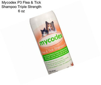 Mycodex P3 Flea & Tick Shampoo Triple Strength 6 oz