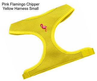 Pink Flamingo Chipper Yellow Harness Small