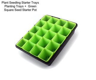 Plant Seedling Starter Trays Planting Trays +  Green Square Seed Starter Pot