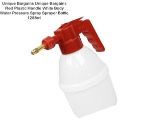 Unique Bargains Unique Bargains Red Plastic Handle White Body Water Pressure Spray Sprayer Bottle 1288ml