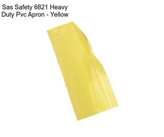 Sas Safety 6821 Heavy Duty Pvc Apron - Yellow