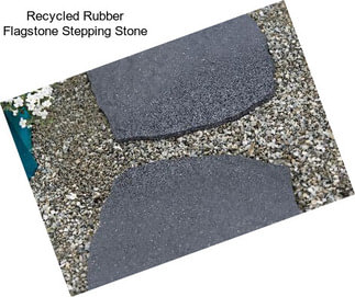 Recycled Rubber Flagstone Stepping Stone