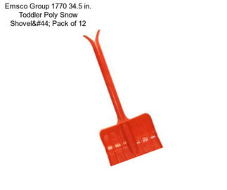 Emsco Group 1770 34.5 in. Toddler Poly Snow Shovel, Pack of 12