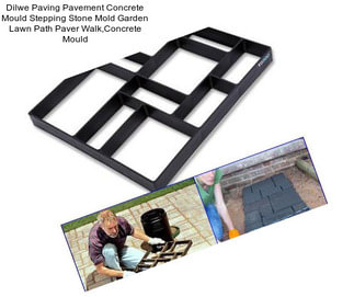 Dilwe Paving Pavement Concrete Mould Stepping Stone Mold Garden Lawn Path Paver Walk,Concrete Mould