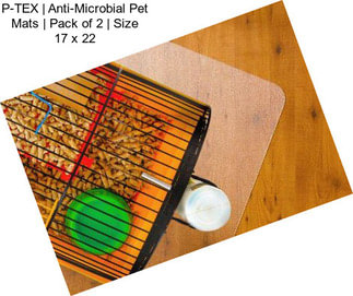 P-TEX | Anti-Microbial Pet Mats | Pack of 2 | Size 17\