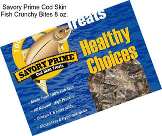 Savory Prime Cod Skin Fish Crunchy Bites 8 oz.