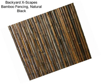 Backyard X-Scapes Bamboo Fencing, Natural Black