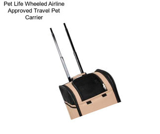 Pet Life Wheeled Airline Approved Travel Pet Carrier