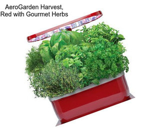 AeroGarden Harvest, Red with Gourmet Herbs