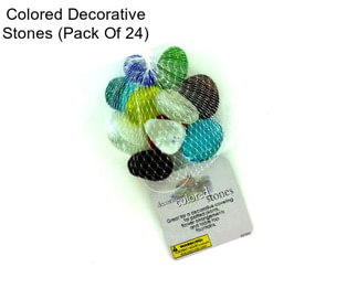 Colored Decorative Stones (Pack Of 24)