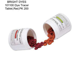 BRIGHT DYES 101100 Dye Tracer Tablet,Red,PK 200