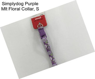 Simplydog Purple Mlt Floral Collar, S