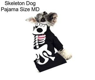 Skeleton Dog Pajama Size MD