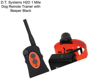 D.T. Systems H2O 1 Mile Dog Remote Trainer with Beeper Black